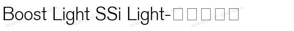 Boost Light SSi Light字体转换